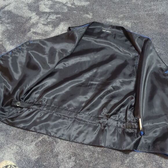 Men's Royal Blue Vest 5 Buttons Polyester/satin with bow tie Size S - Picture 8 of 10